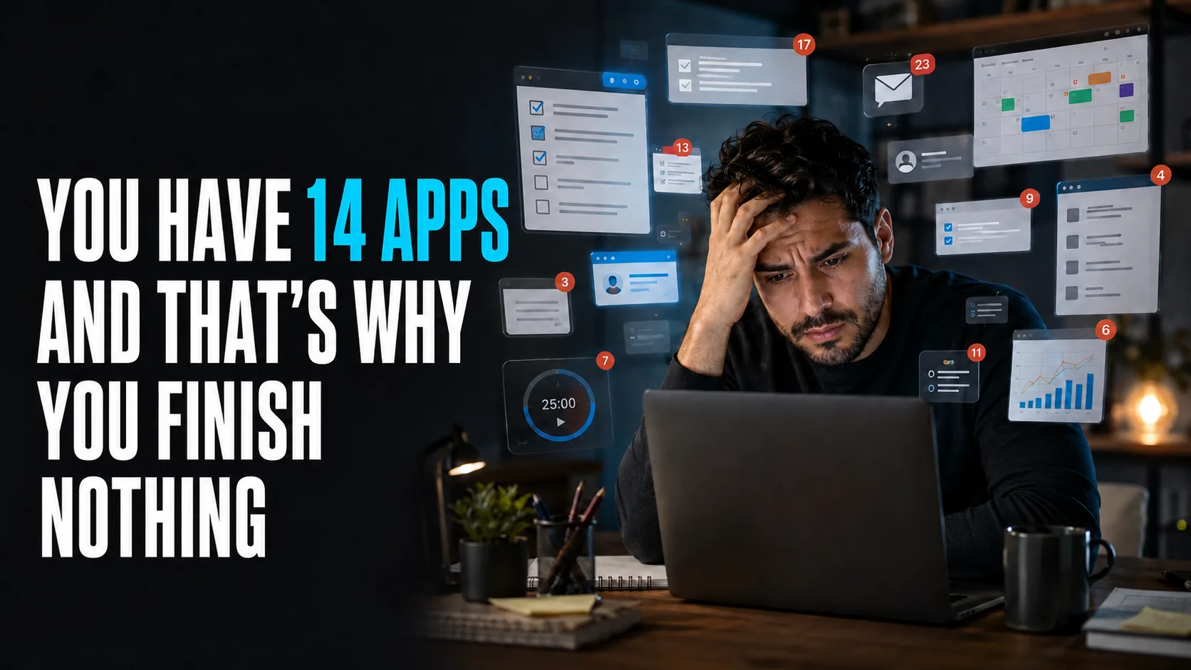 You Have 14 Productivity Apps. That Is Why Nothing Gets Done.