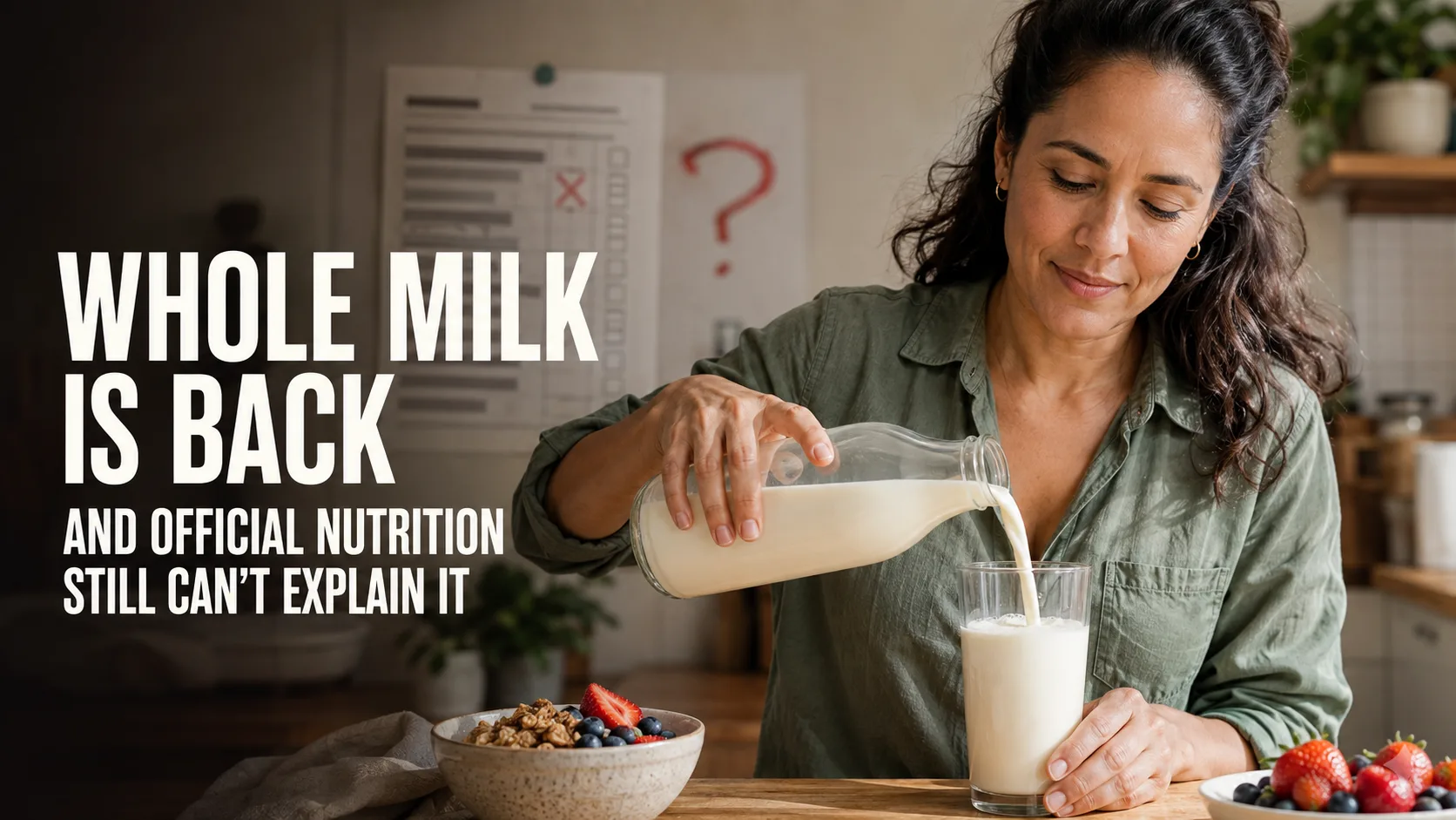 Whole milk is back, and official nutrition still cannot explain it
